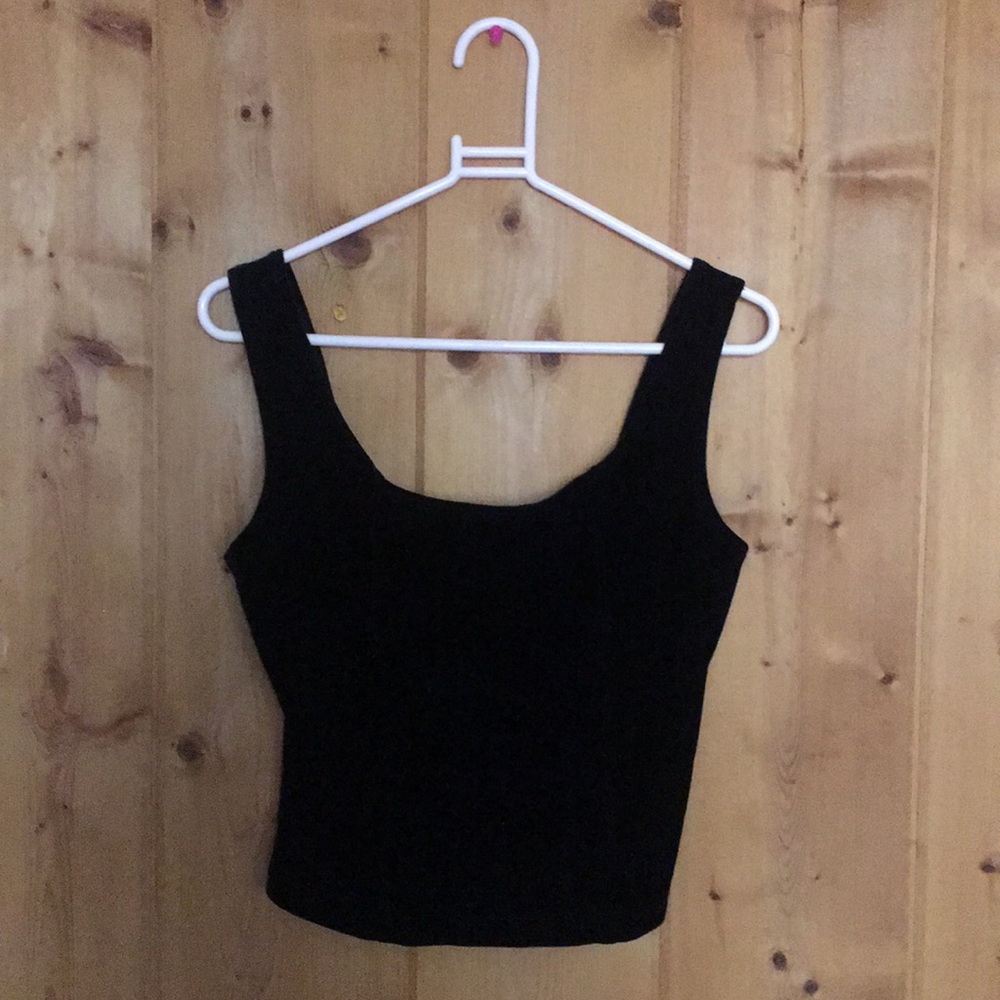 vintage black velvet crop top